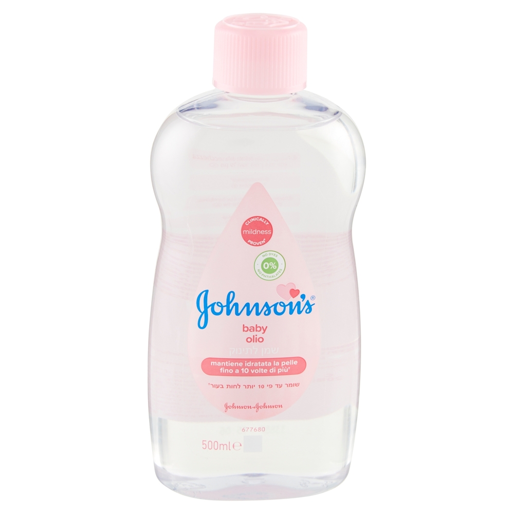 Johnson's Baby Olio Regolare, Idrata La Pelle, Adatto Sia Per I Bambini Che Per Gli Adulti, 500ml